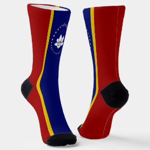 Mississippi flag socks