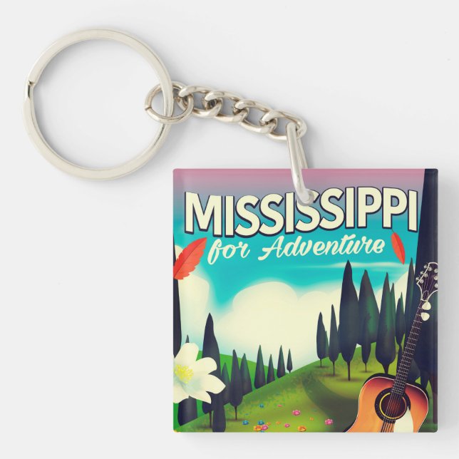 Mississippi For adventure Keychain (Front)
