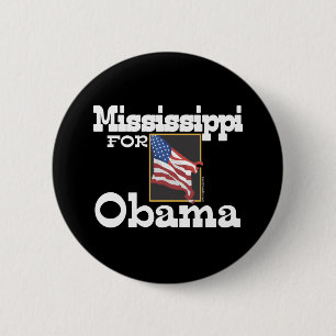 Mississippi for Obama Button