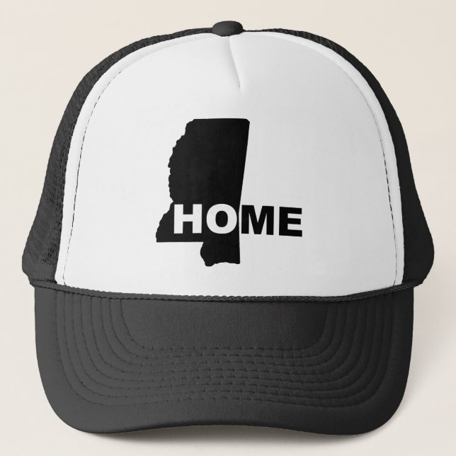 Mississippi Home Away From State Ball Cap Hat (Front)