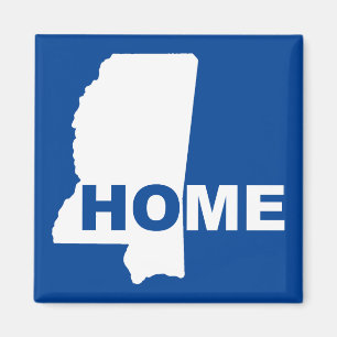 Mississippi Home Away From State Fridge Magnet