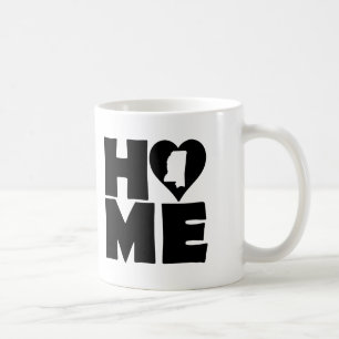 Mississippi Home Heart State Mug or Travel Mug