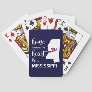 Mississippi home is where the heart is playing cards