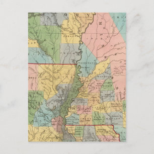 Mississippi, Louisiana, Arkansas Postcard