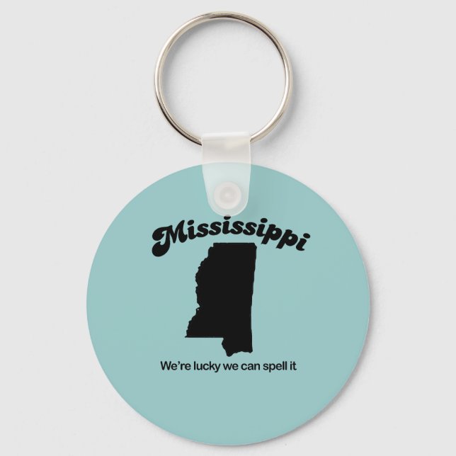 Mississippi Motto - Spell it Keychain (Front)