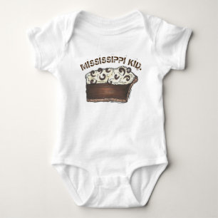 Mississippi MS Kid Chocolate Mud Pie Mudpie Slice Baby Bodysuit