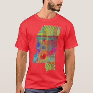 Mississippi MS Love A Colorful Watercolor State Ma T-Shirt