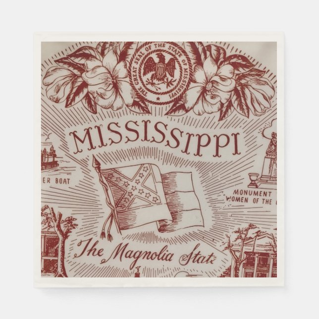 Mississippi Party  Napkin (Front)