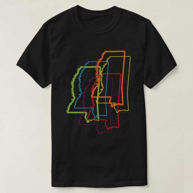mississippi pride blur T-Shirt (Design Front)