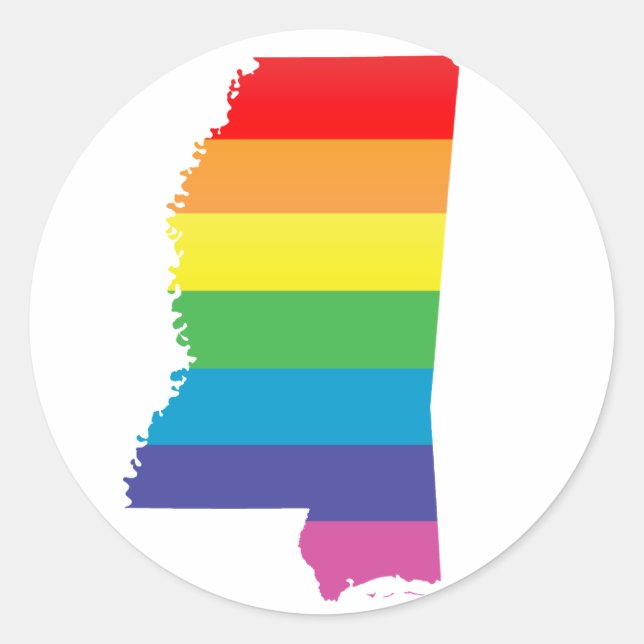 mississippi pride classic round sticker (Front)