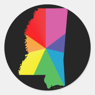 mississippi pride classic round sticker