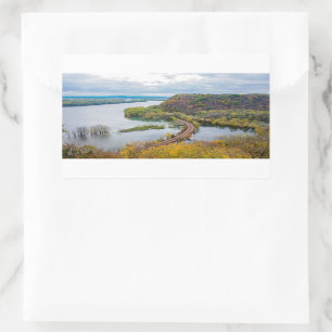Mississippi River and Wooded Bluffs Sticker