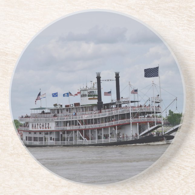Mississippi River Boat New Orleans Coaster (Front)