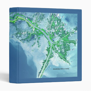 Mississippi River Delta Notebook Binder