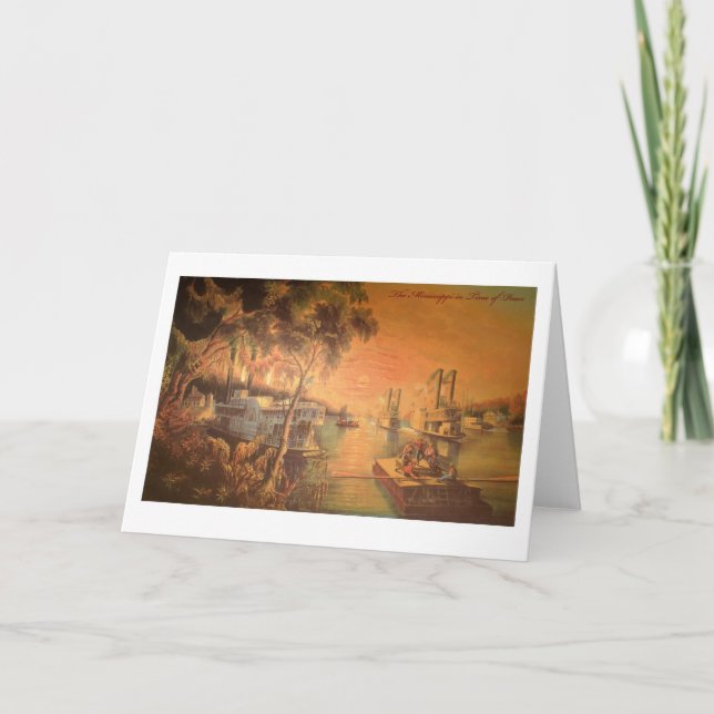 Mississippi River Greeting Card (Front)