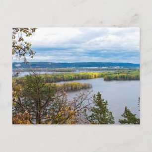 Mississippi River Horizon at Iowa Border Postcard