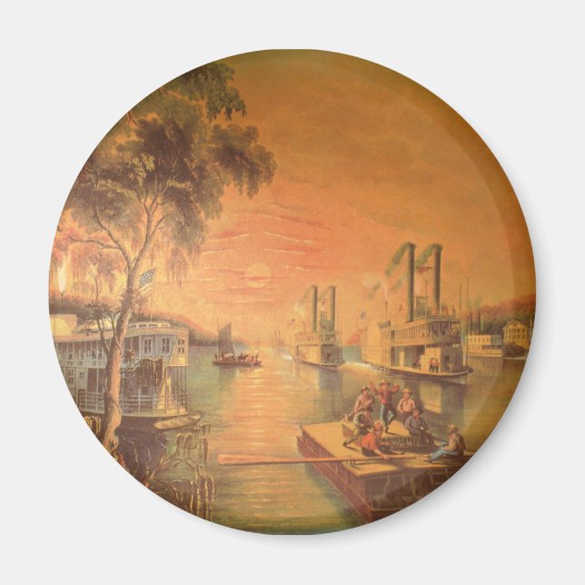 Mississippi River Magnet (Devant)