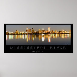 Mississippi River - Memphis TN Poster
