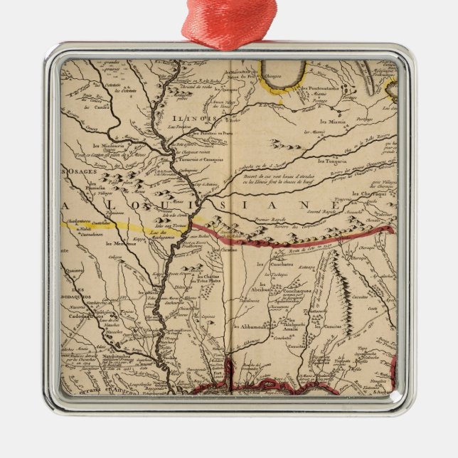 Mississippi River Metal Ornament (Front)