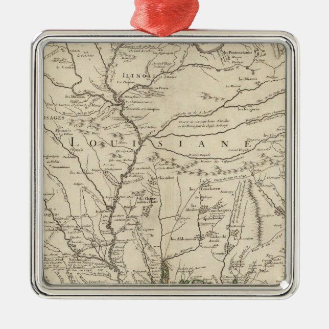 Mississippi River Metal Ornament (Front)
