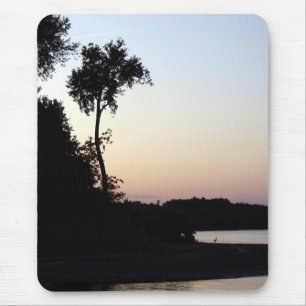 Mississippi River Sunset Mouse Pad