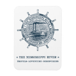 Mississippi River. Travels. Adventure. Discoveries Magnet