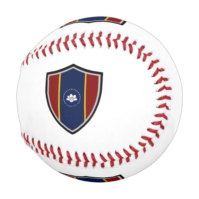 Mississippi shield flag baseball (Front Right)