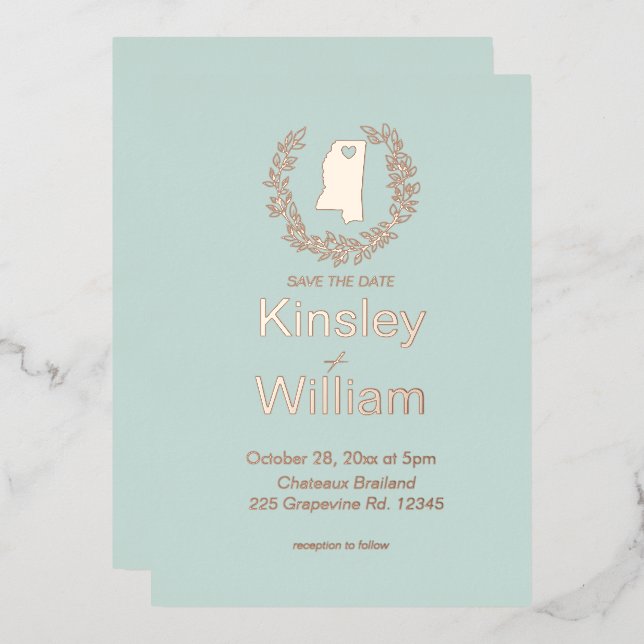 Mississippi State Destination Wedding    (Front/Back)