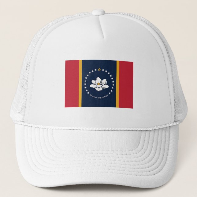 Mississippi State Flag (New in 2020) Trucker Hat (Front)
