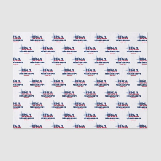Mississippi State Pride Tissue Paper (Front)
