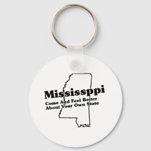 Mississippi State Slogan Keychain