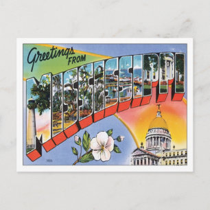Mississippi States Postcard