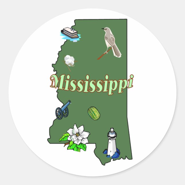 Mississippi Sticker (Front)