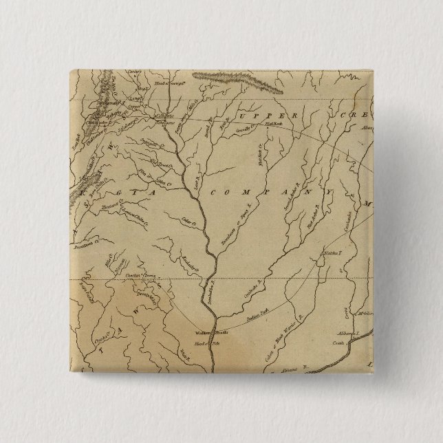 Mississippi Territory 3 2 Inch Square Button (Front)
