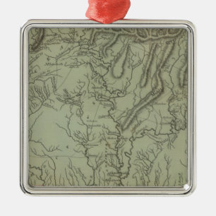 Mississippi Territory Metal Ornament