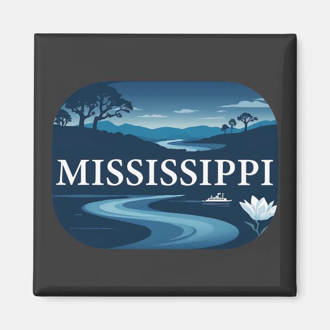 Mississippi United States of America Magnet (Front)