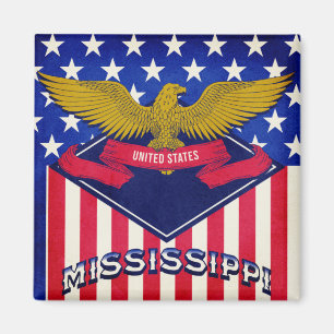 Mississippi USA Flag Magnet