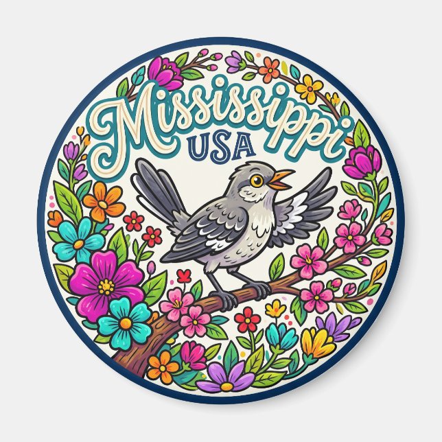 Mississippi USA Magnet (Front)