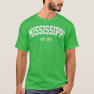 Mississippi Vintage State Athletic Style  T-Shirt
