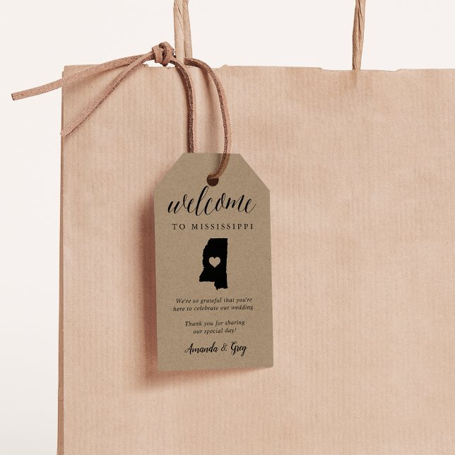 Mississippi Wedding Welcome Favour Gift Tags (Creator Uploaded)