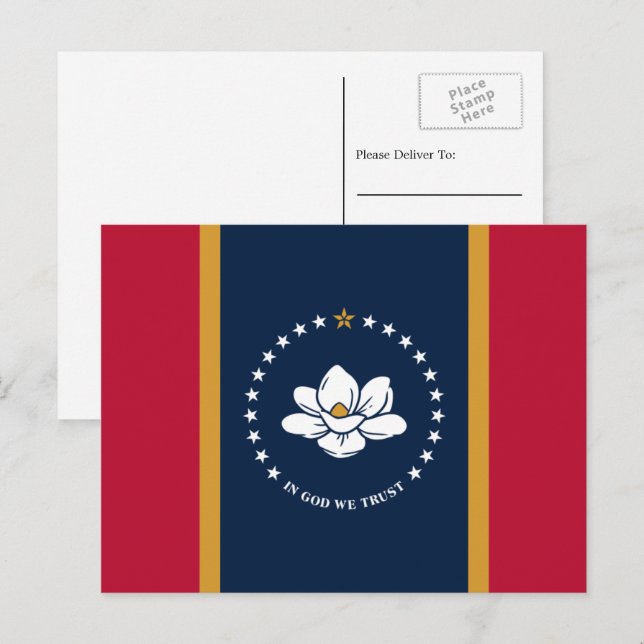 Mississippian Flag, Flag of Mississippi Postcard (Front/Back)