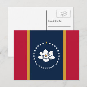 Mississippian Flag, Flag of Mississippi Postcard