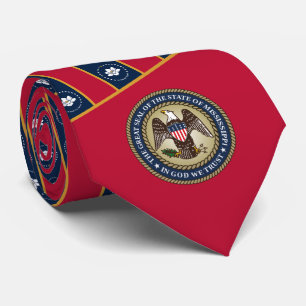Mississippian Flag & Seal, Flag of Mississippi Tie