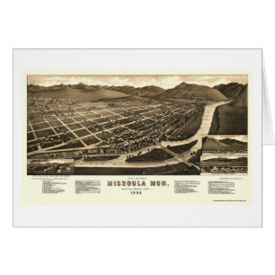 Missoula, carte panoramique de la TA - 1884
