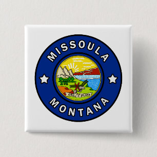 Missoula Montana 2 Inch Square Button