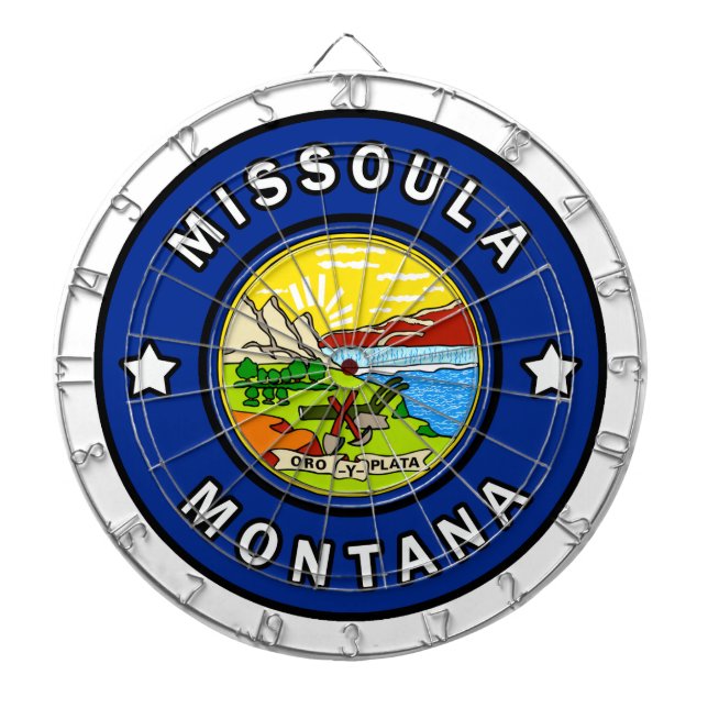 Missoula Montana Dartboard (Front)