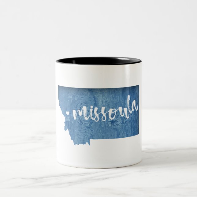 Missoula, Montana Two-Tone Coffee Mug (Center)