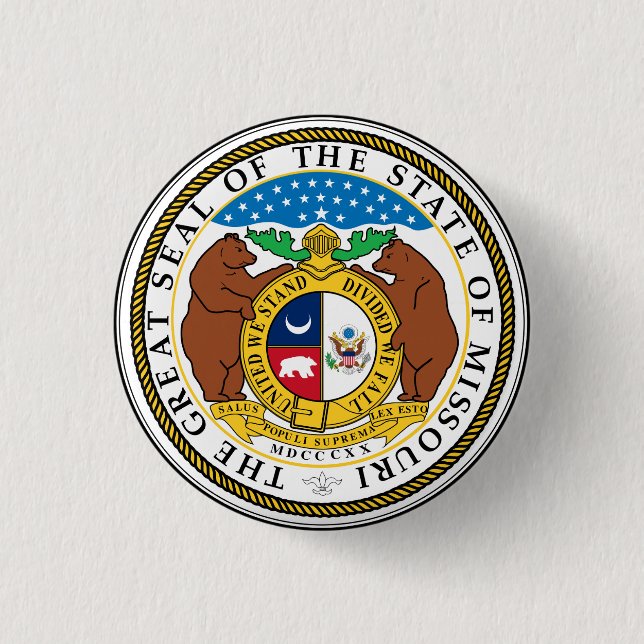 Missouri 1 Inch Round Button (Front)