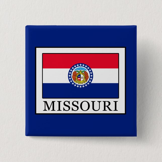 Missouri 2 Inch Square Button (Front)