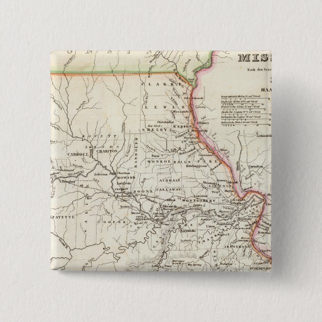 Missouri 2 inch square button (Front)